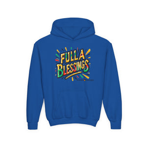 Youth Hooded Sweatshirt (Full-Bless)