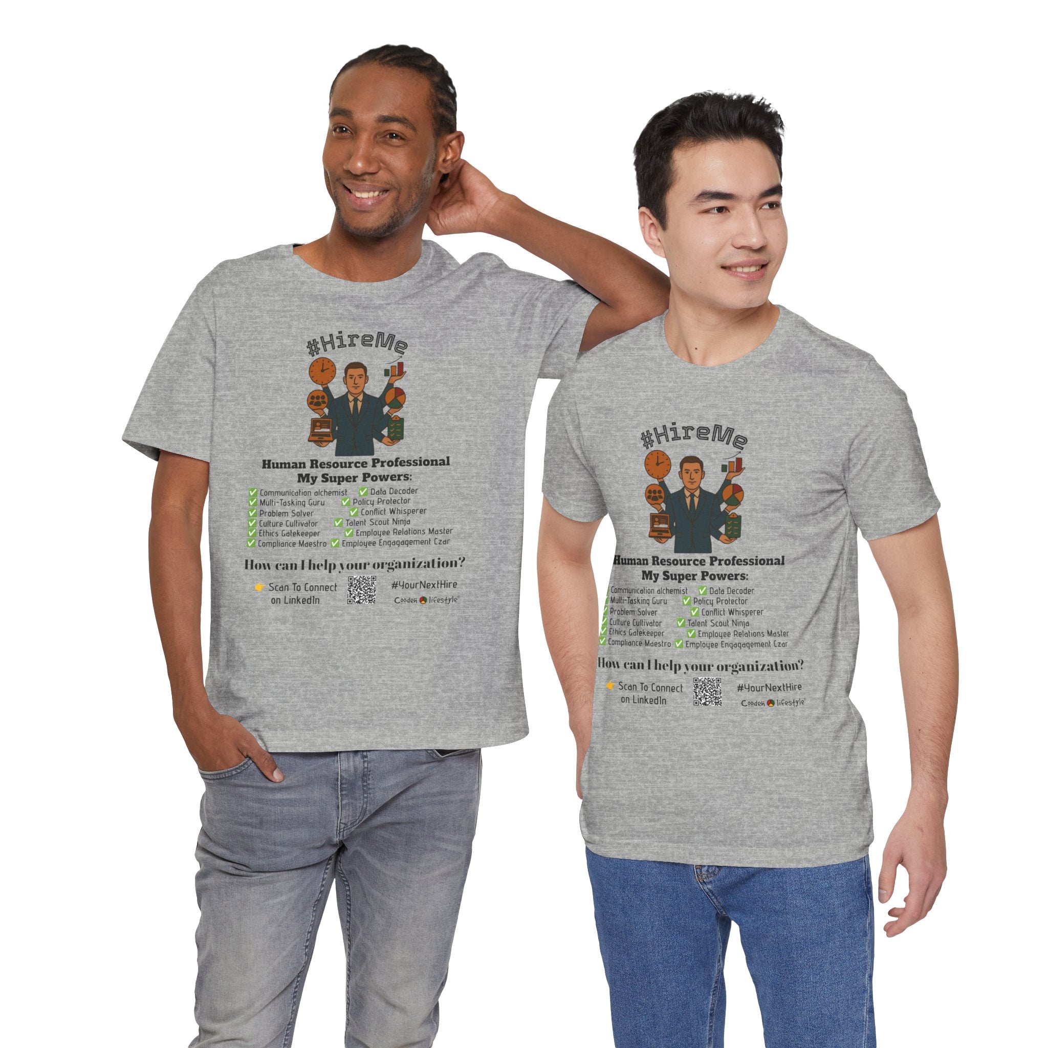 Copy of Short Sleeve Conversation Tee (#HireMe-M)