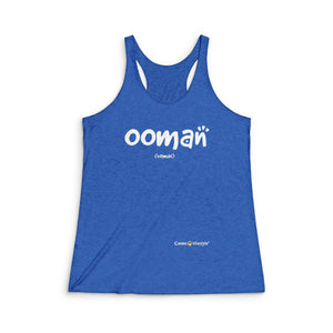 Women's Tri-Blend Racerback Tank (Ooman)