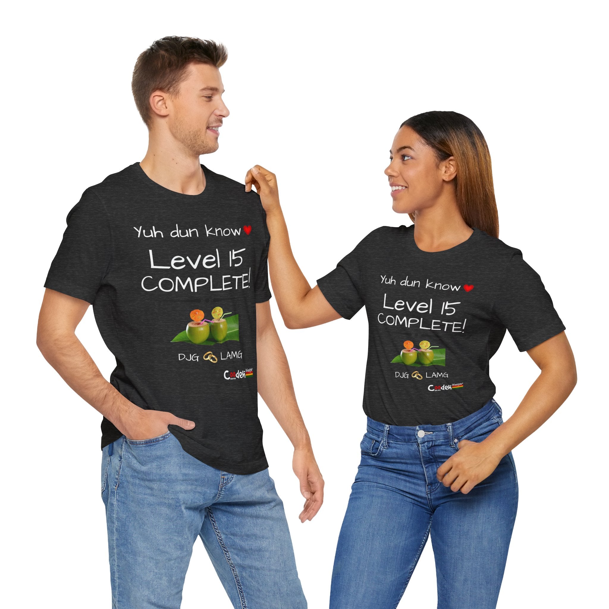 Custom His & Hers Jersey Short Sleeve Tee (Anniv)