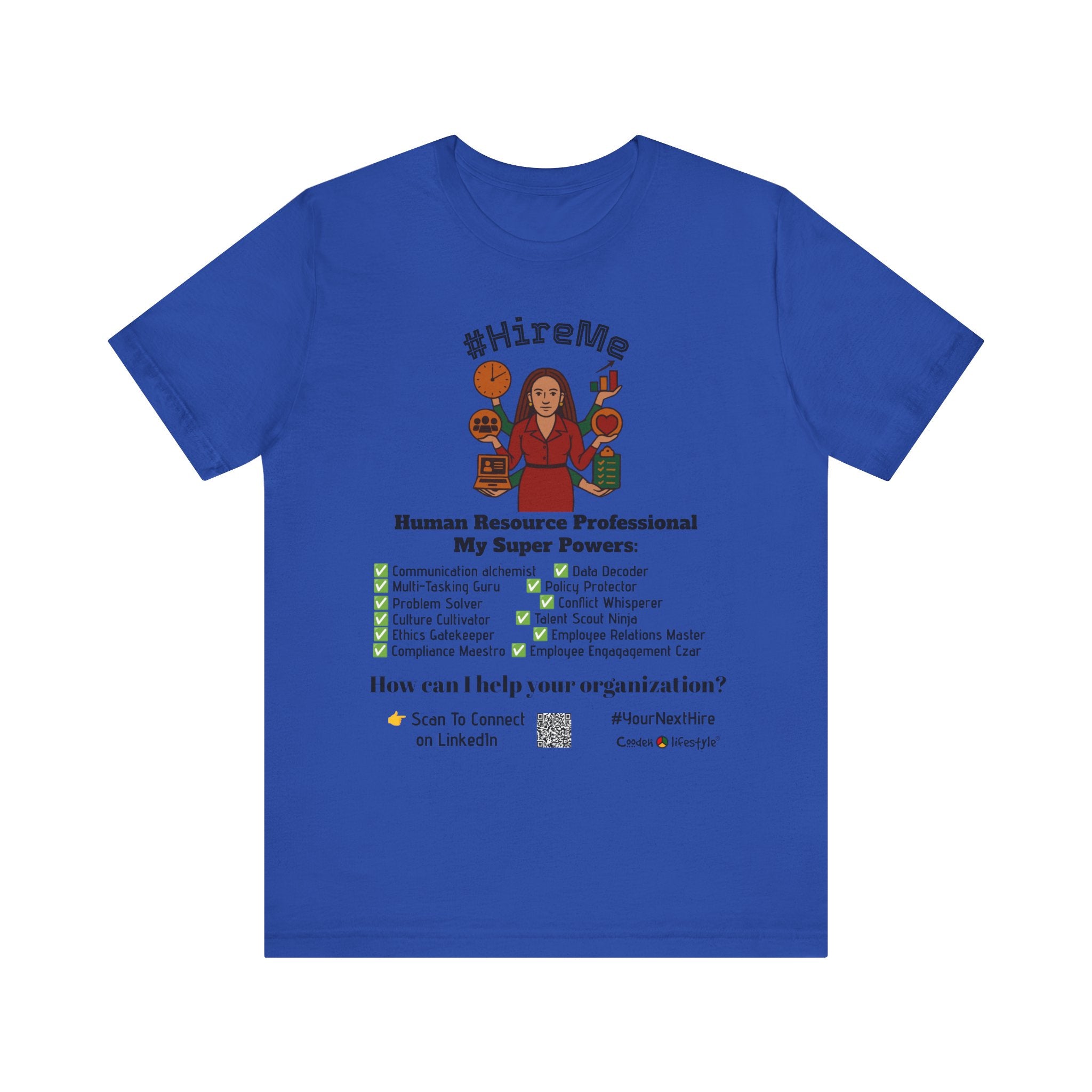 Short Sleeve Conversation Tee (#HireMe-W)