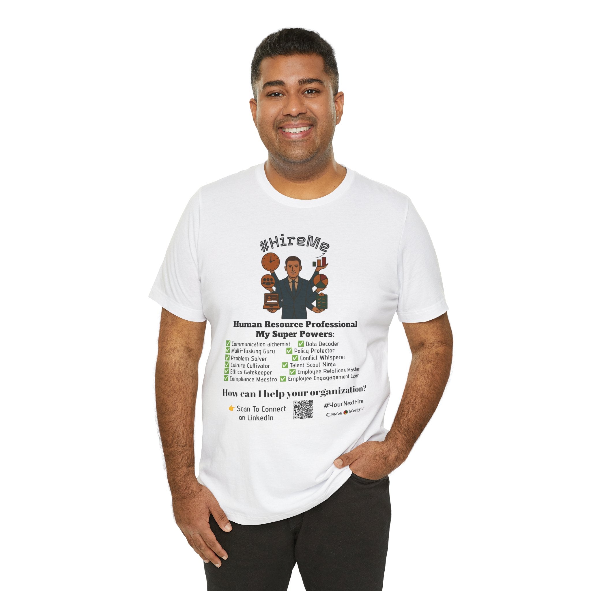Copy of Short Sleeve Conversation Tee (#HireMe-M)