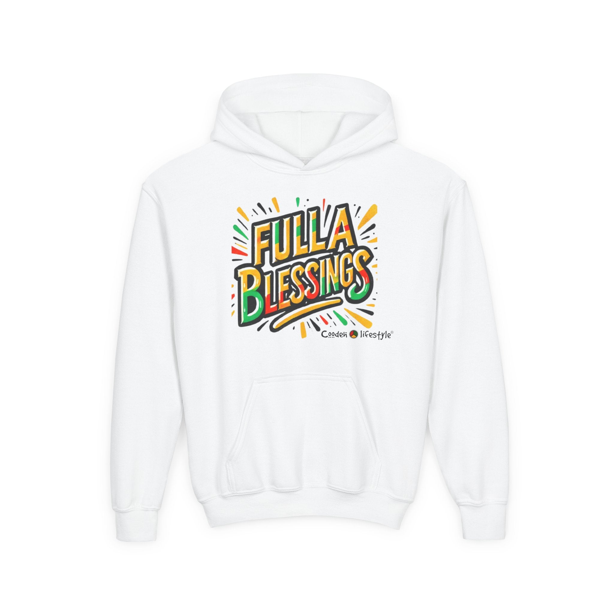 Youth Hooded Sweatshirt (Full-Bless)