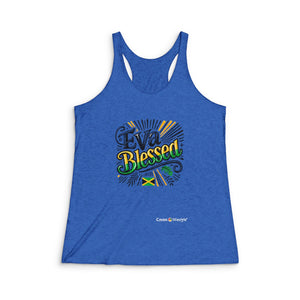 Women's Tri-Blend Racerback Tank (Jam-EvBless)