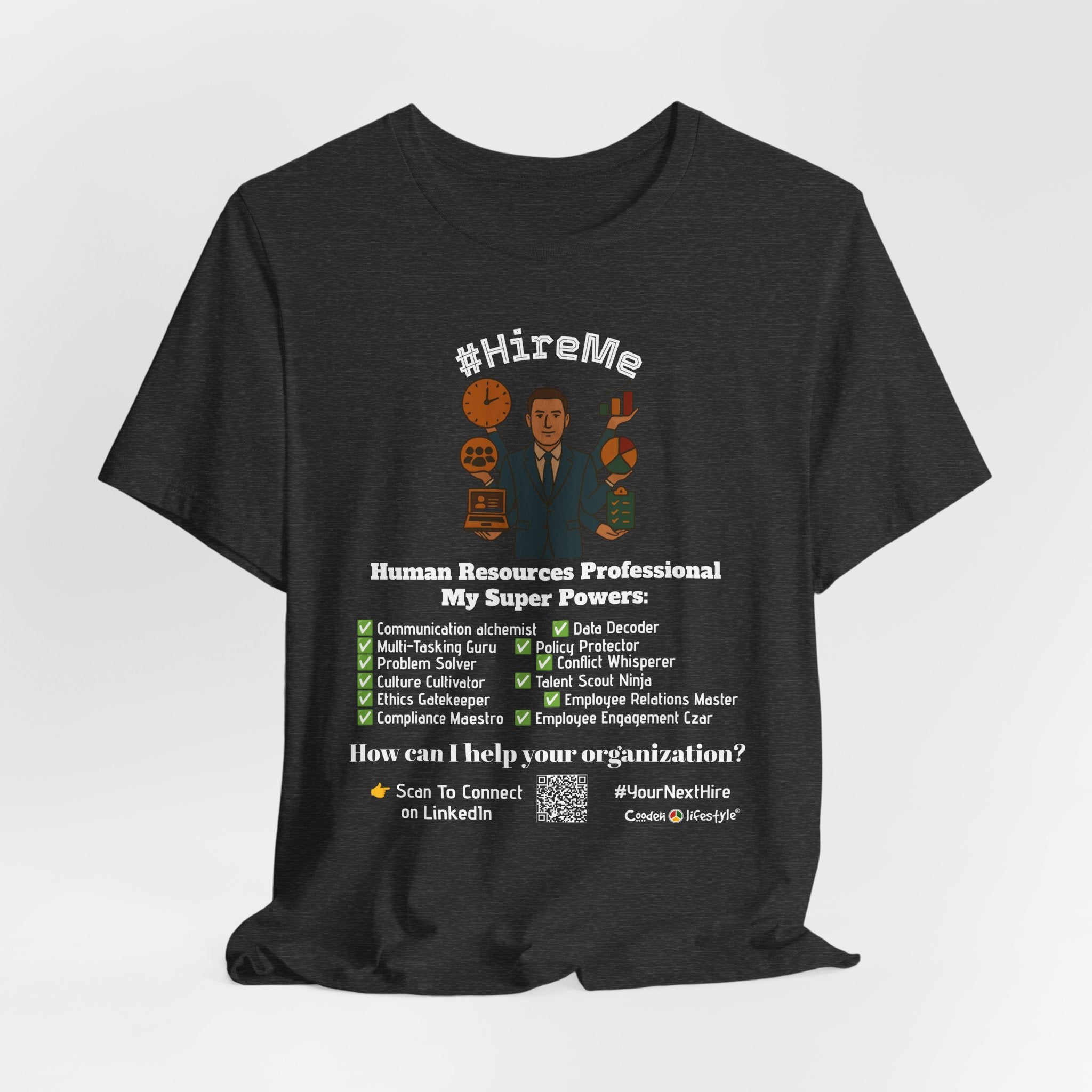 Copy of Short Sleeve Conversation Tee (#HireMe-M)