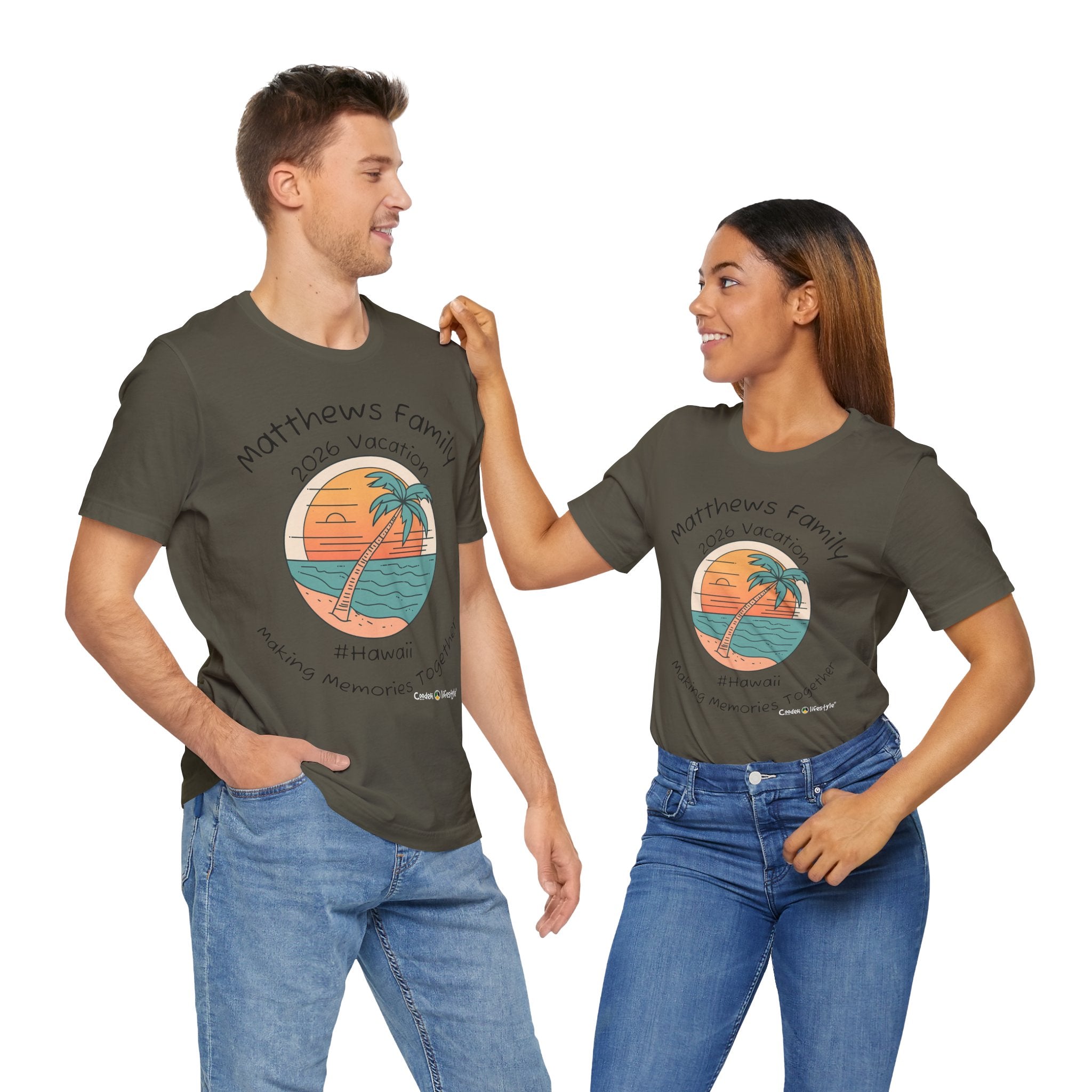 Unisex Jersey Short Sleeve Tee (Family Vacation)