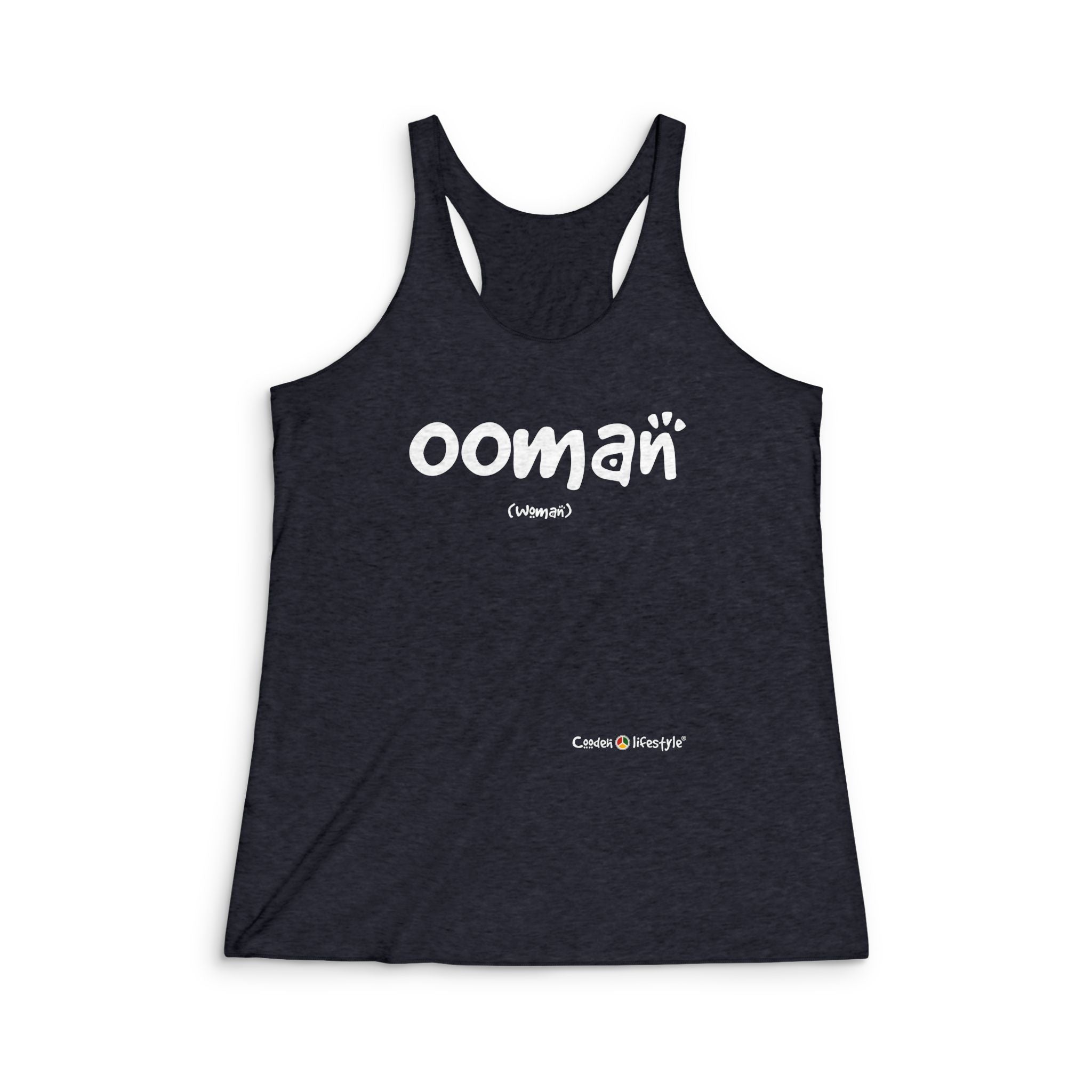 Women's Tri-Blend Racerback Tank (Ooman)