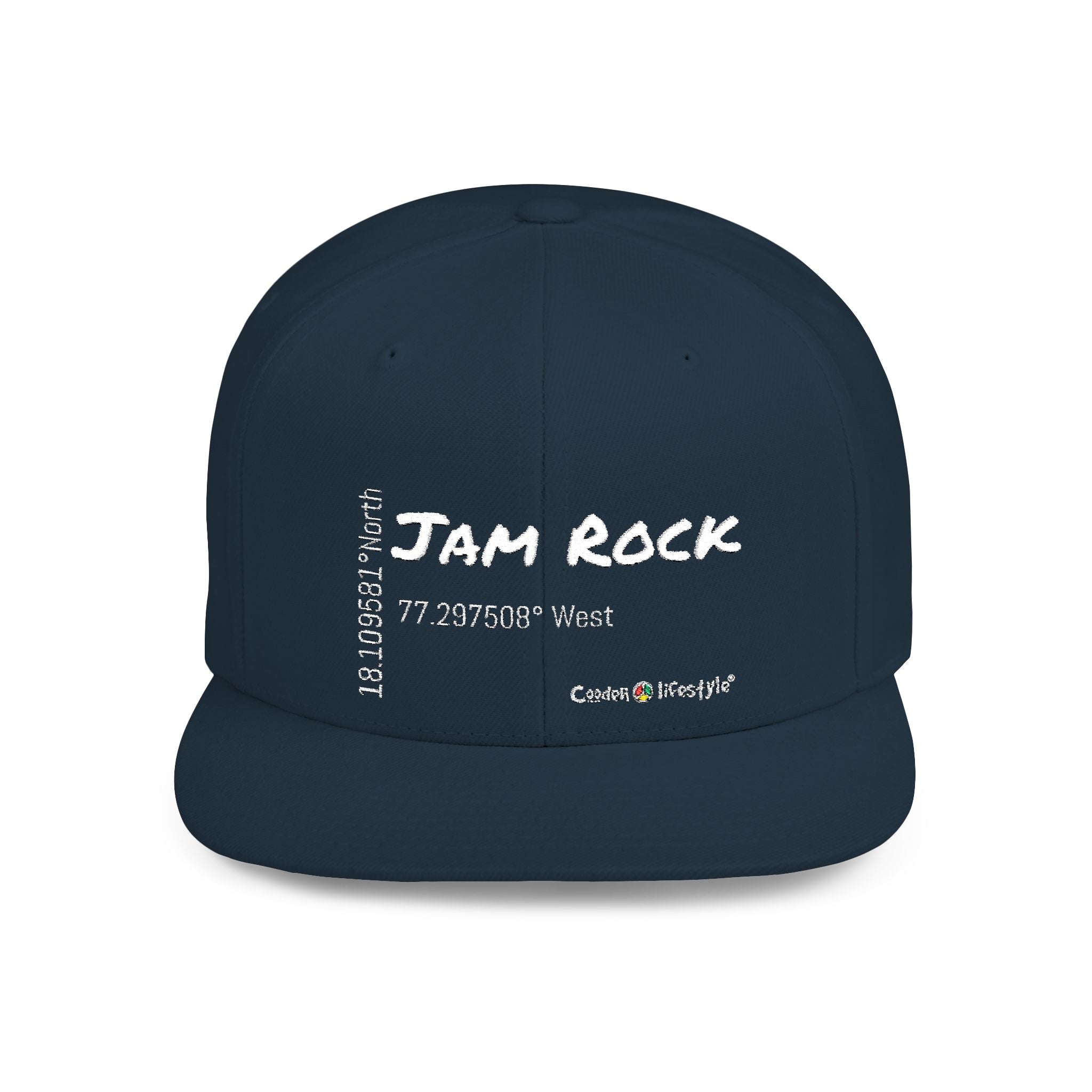 Flat Bill Snapback Hat (Jam-GPS)