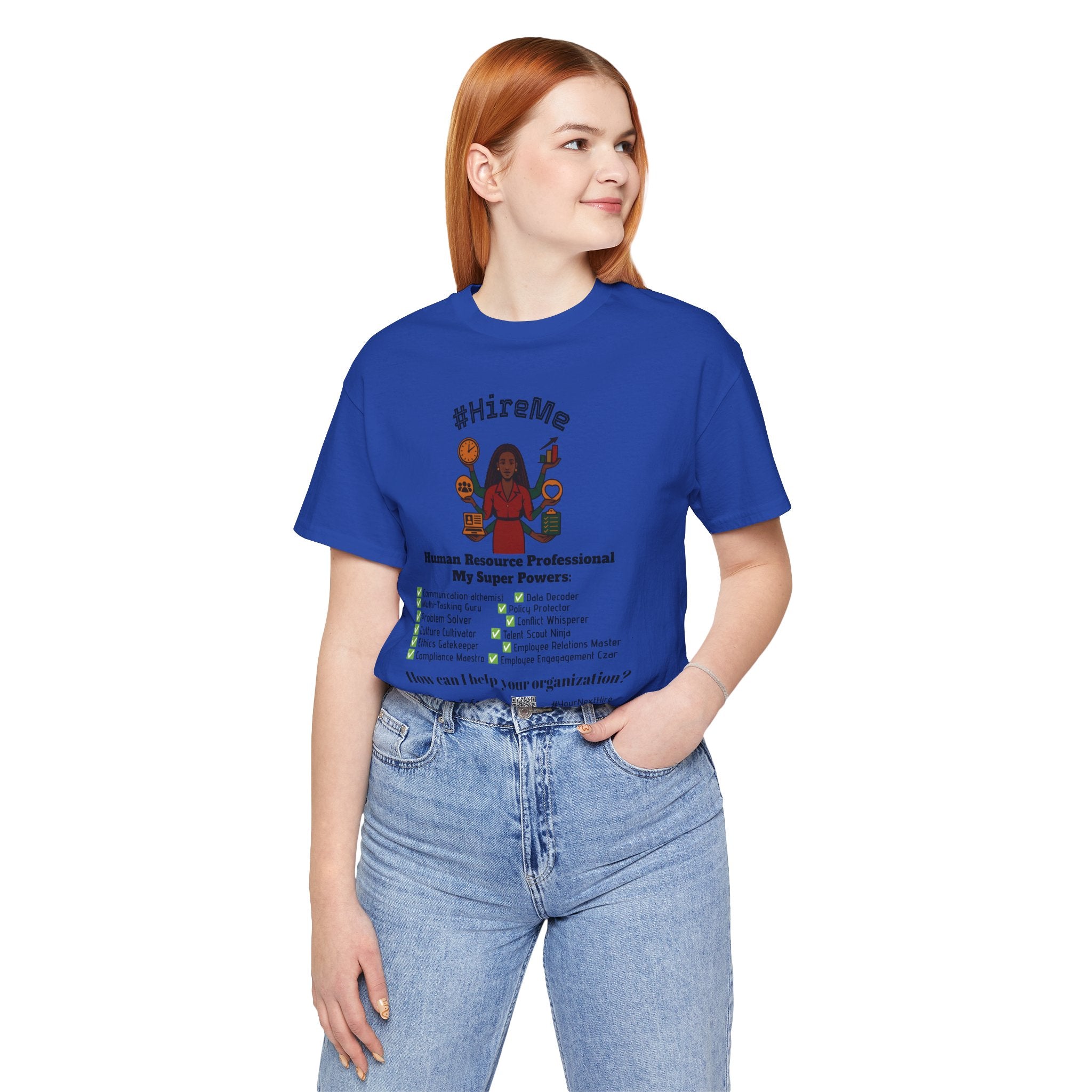 Short Sleeve Conversation Tee (#HireMe)
