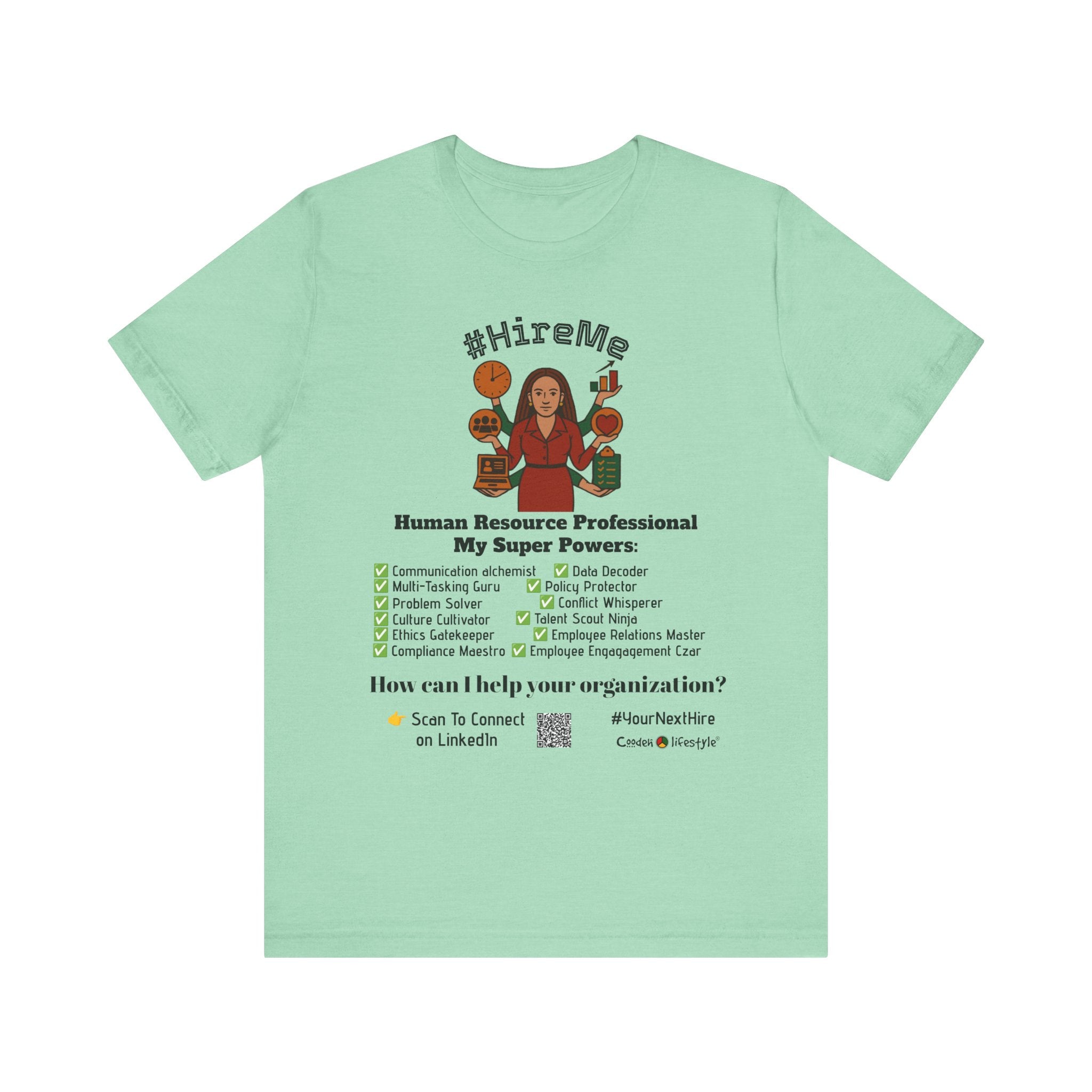 Short Sleeve Conversation Tee (#HireMe-W)
