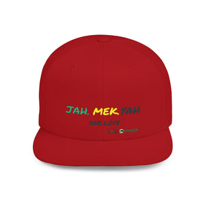 Flat Bill Snapback Hat (JahMekYah)