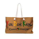 Load image into Gallery viewer, Coodeh Weekender Bag (YuhDunKnow-BRN)
