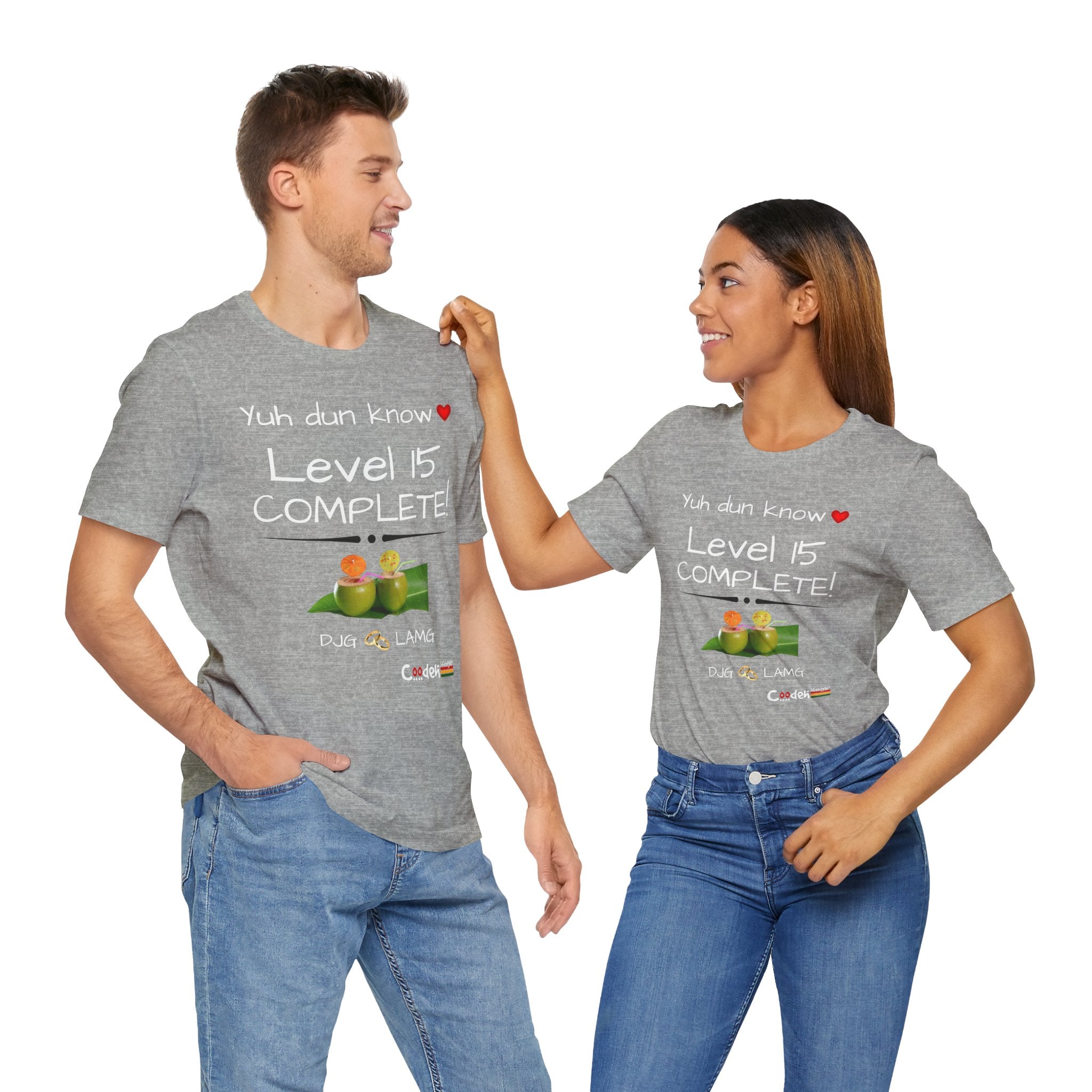 Custom His & Hers Jersey Short Sleeve Tee (Anniv)