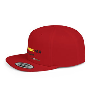 Flat Bill Snapback Hat (JahMekYah)