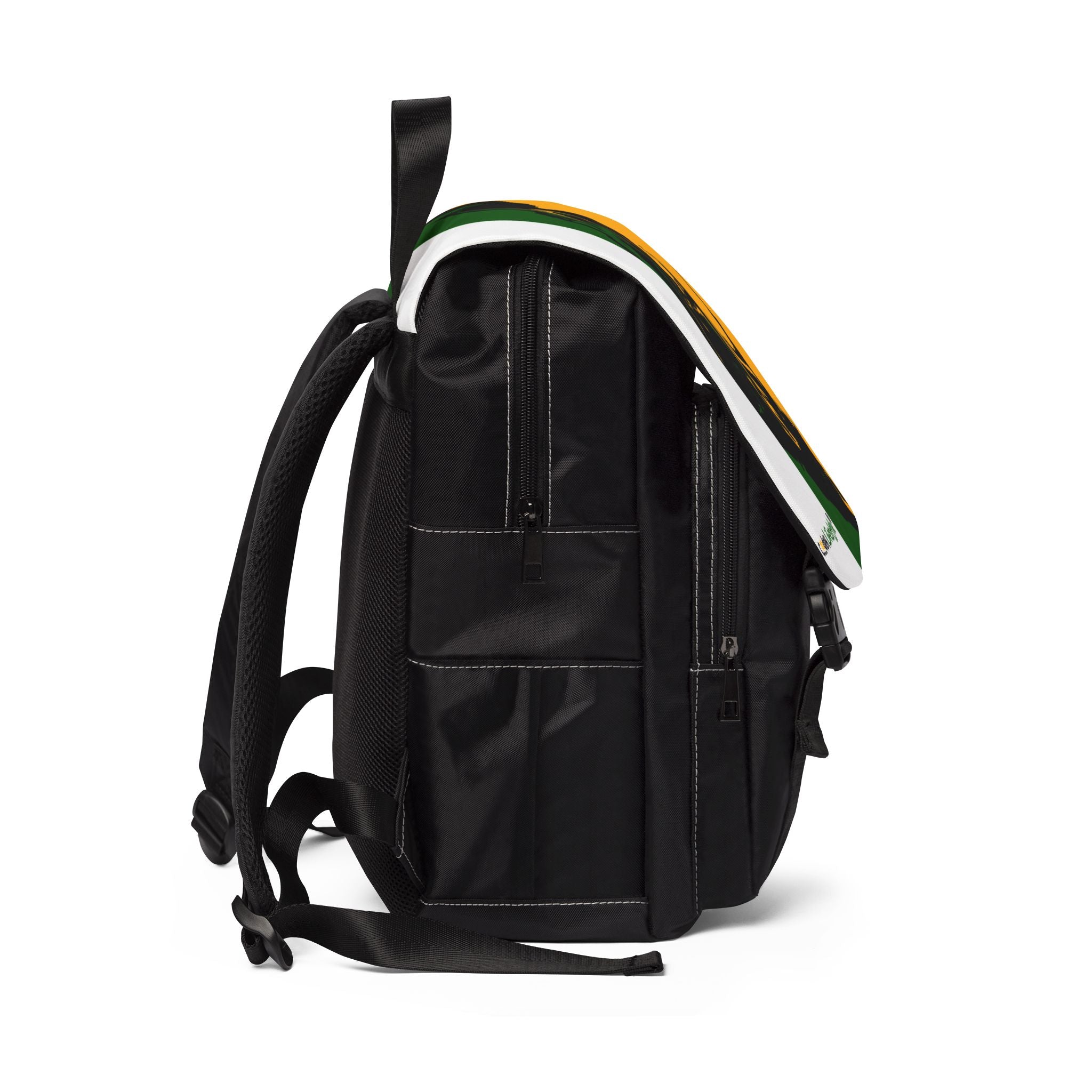 Shoulder Backpack - Jamaican Colors Flap