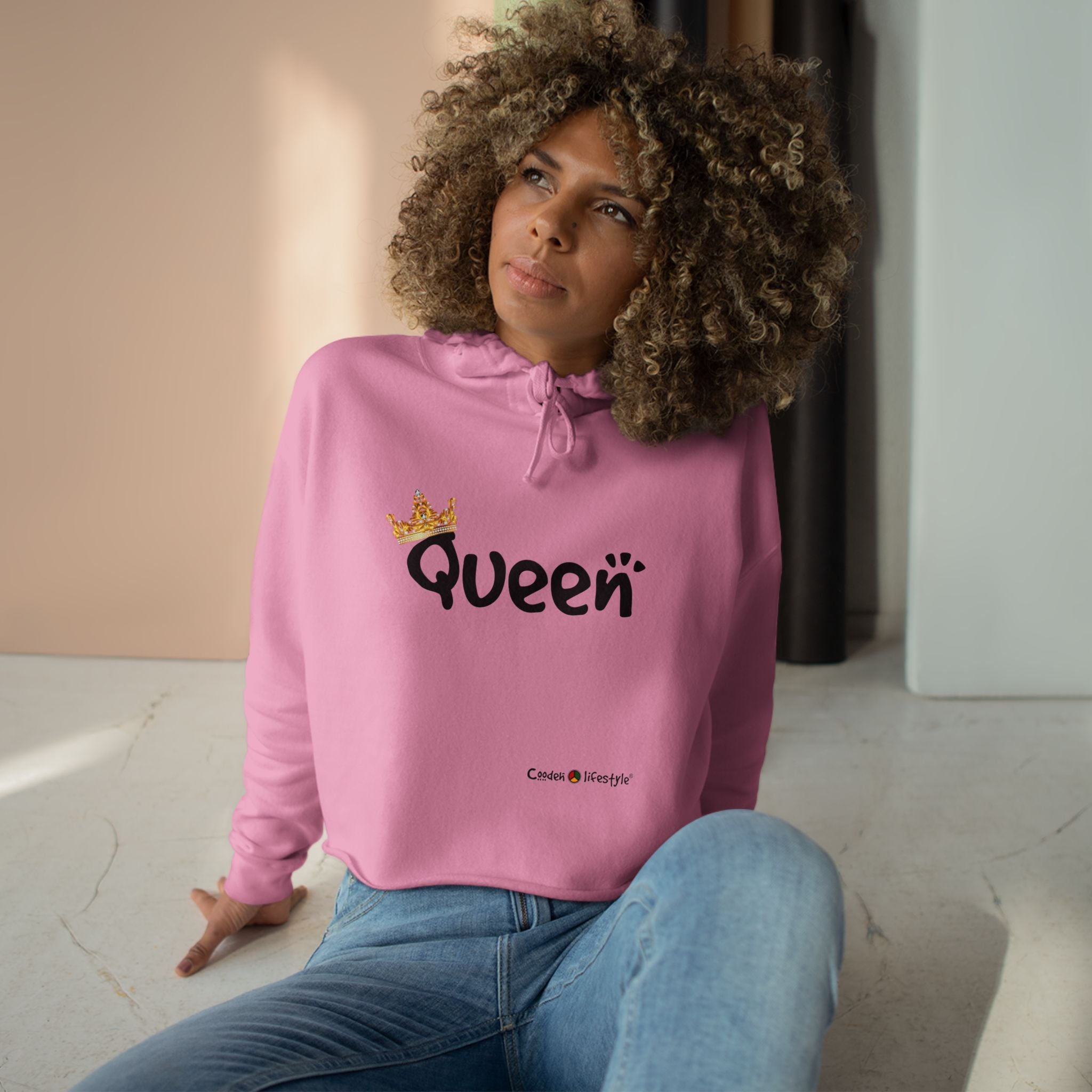 Crop Hoodie (QUEEN)