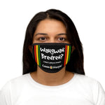 Load image into Gallery viewer, Mixed-Fabric Face Mask (WAHGWANBRED-BLK)
