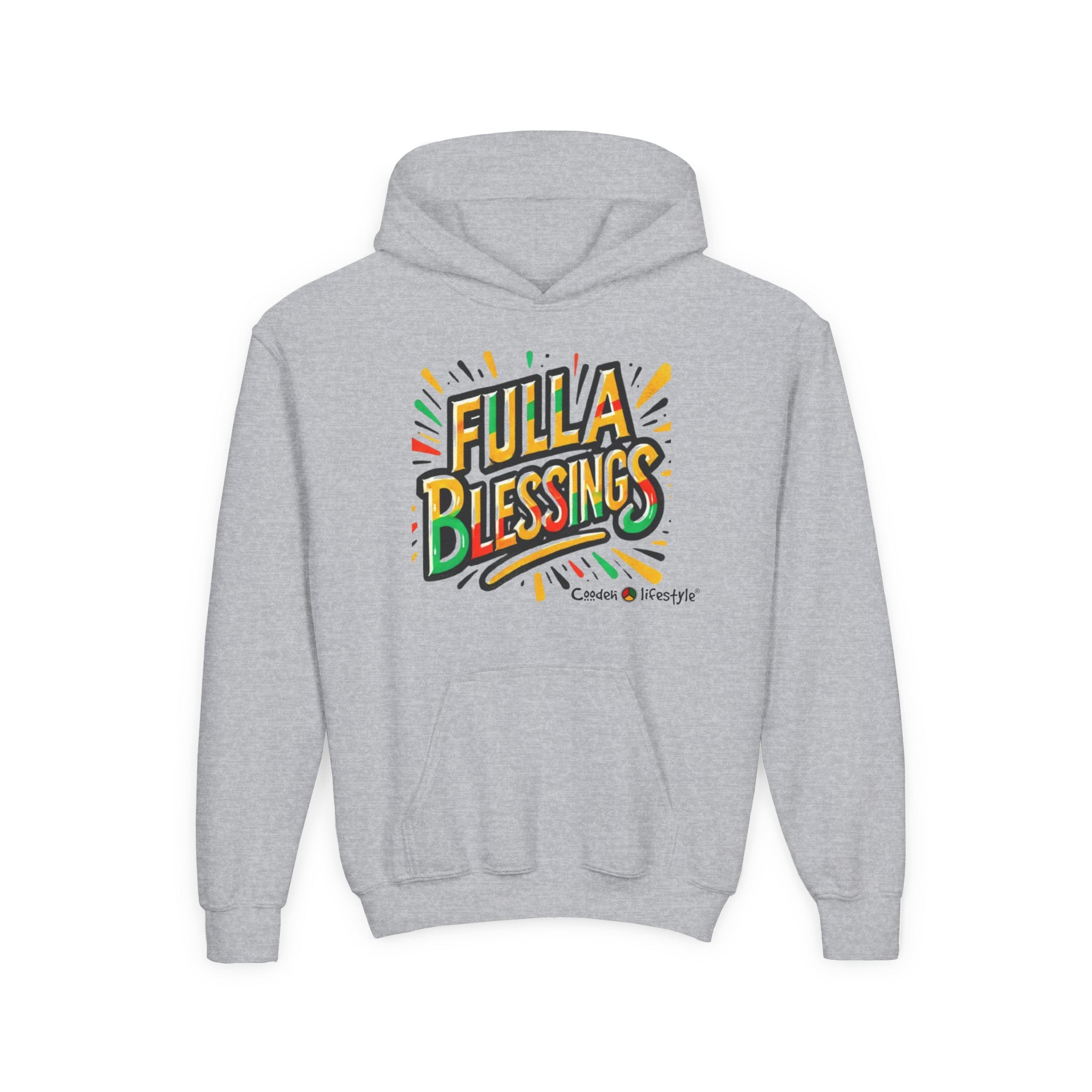 Youth Hooded Sweatshirt (Full-Bless)