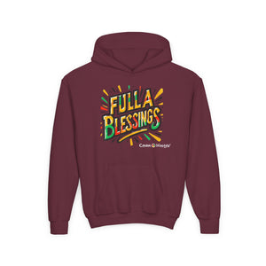 Youth Hooded Sweatshirt (Full-Bless)