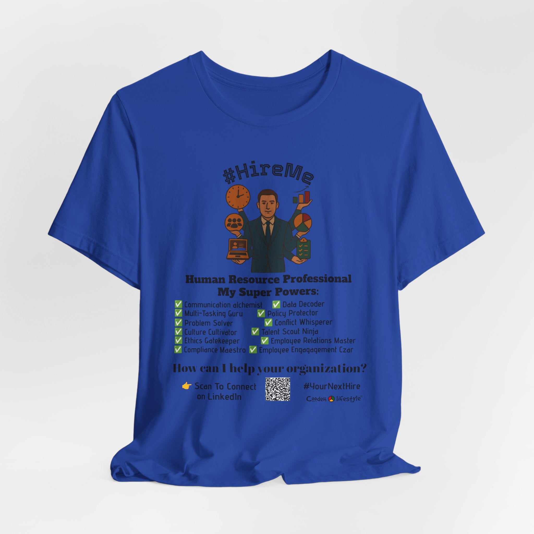 Copy of Short Sleeve Conversation Tee (#HireMe-M)