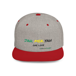 Flat Bill Snapback Hat (JahMekYah)