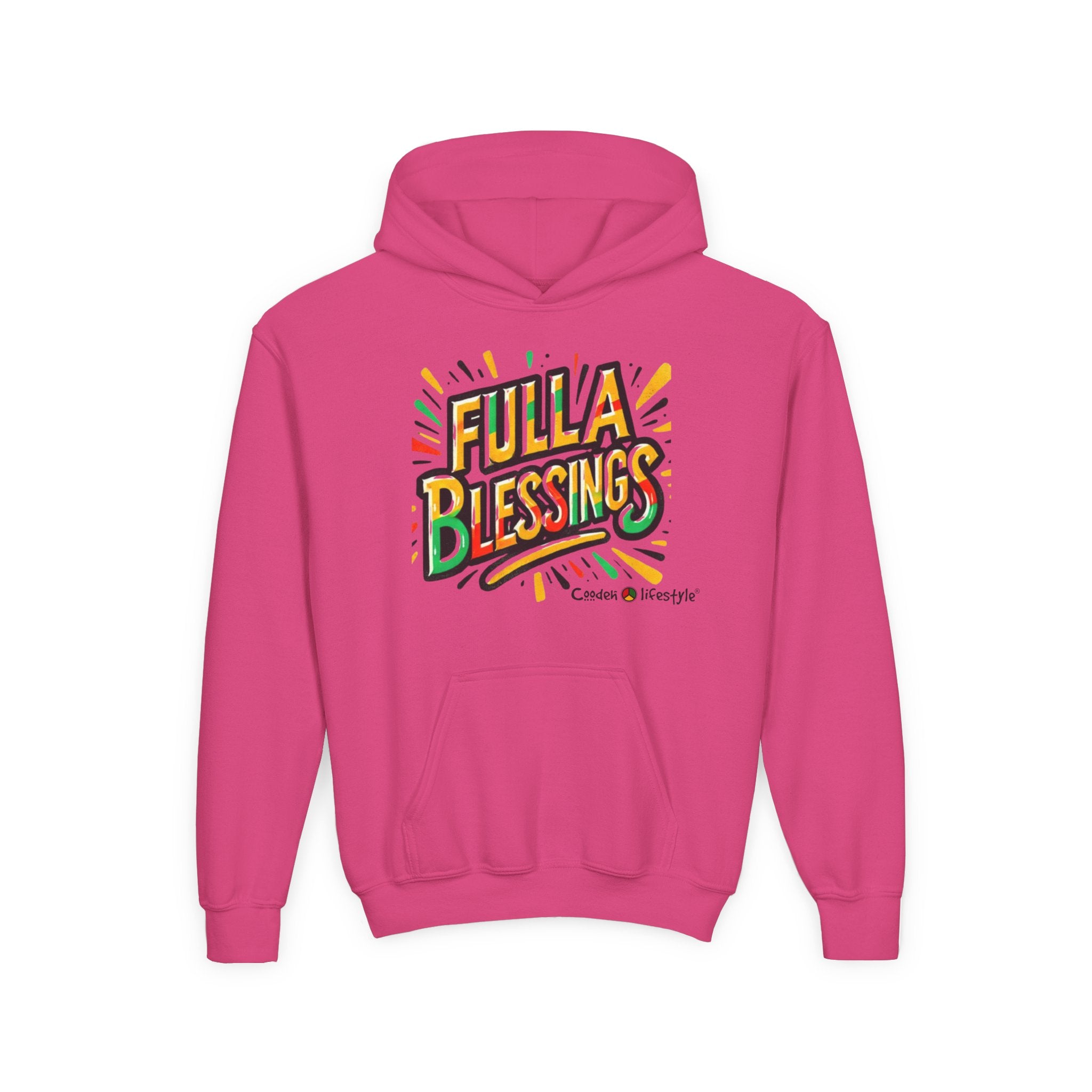 Youth Hooded Sweatshirt (Full-Bless)