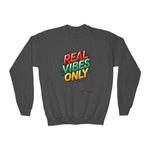 Load image into Gallery viewer, Youth Crewneck Sweatshirt (RealVibes)
