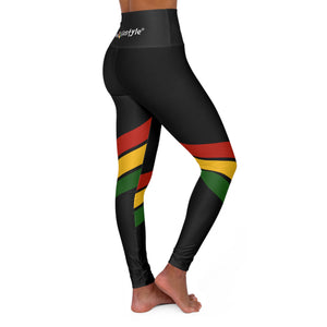 High Waisted Yoga Leggings (PANCOL-BLK)