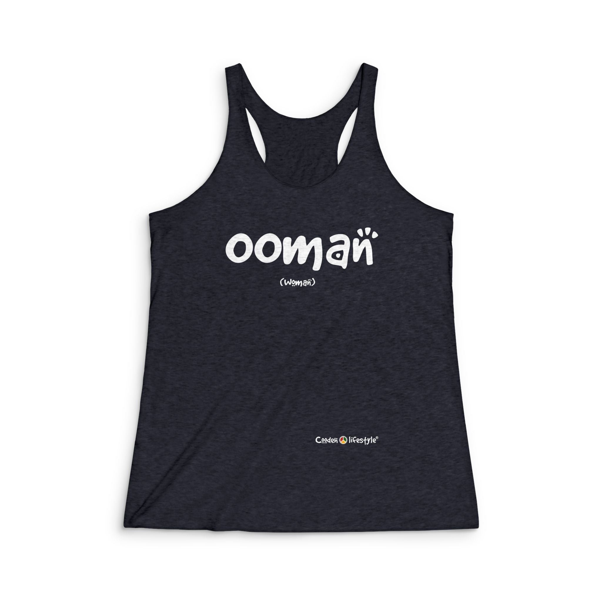 Women's Tri-Blend Racerback Tank (Ooman)