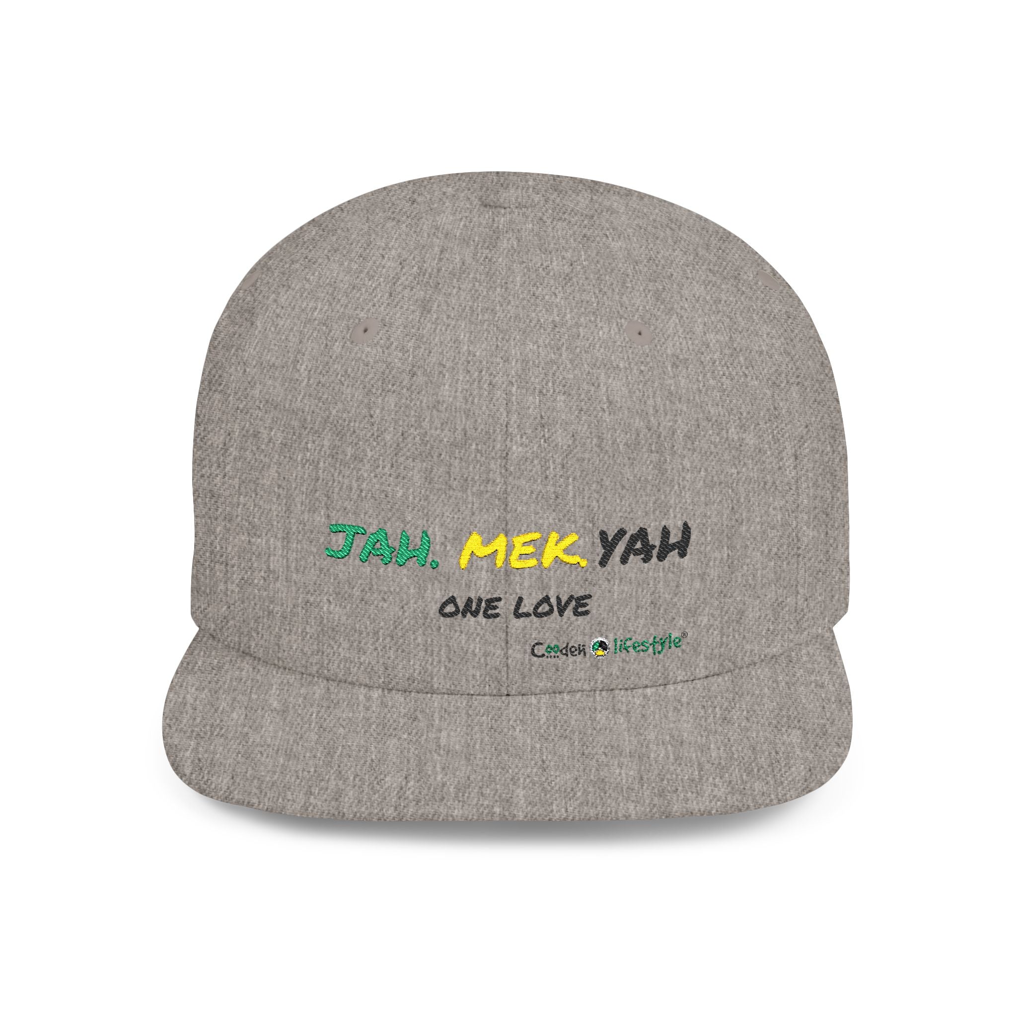 Flat Bill Snapback Hat (JahMekYah)