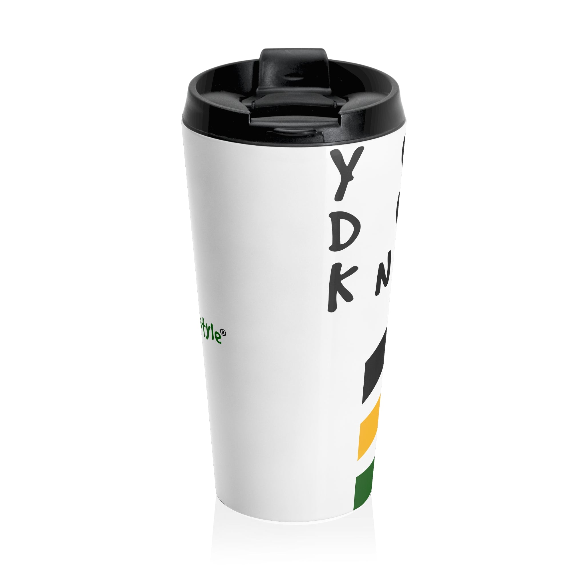 Coodeh Stainless Steel Travel Mug (YuhDunKnow-JAWHT)
