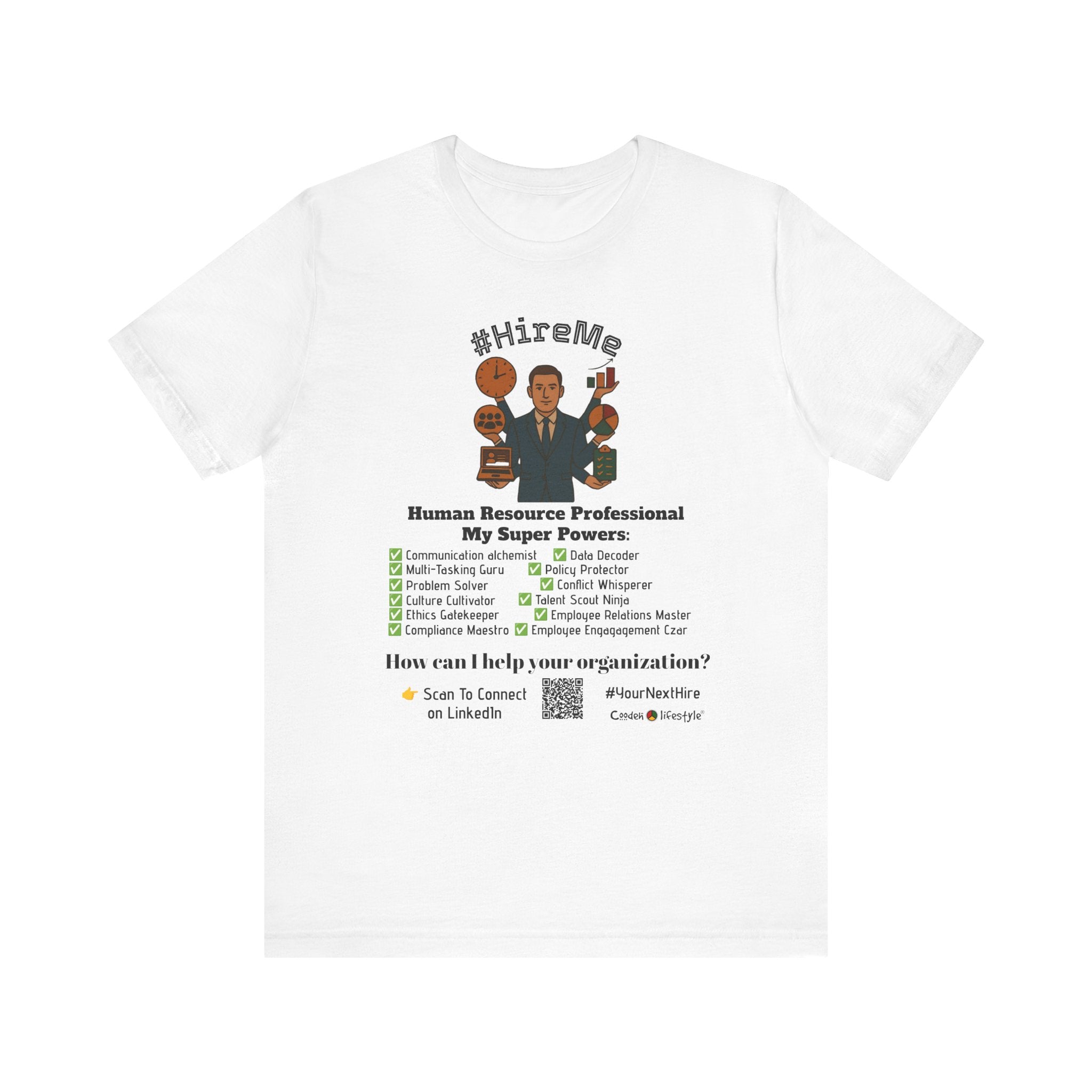 Copy of Short Sleeve Conversation Tee (#HireMe-M)