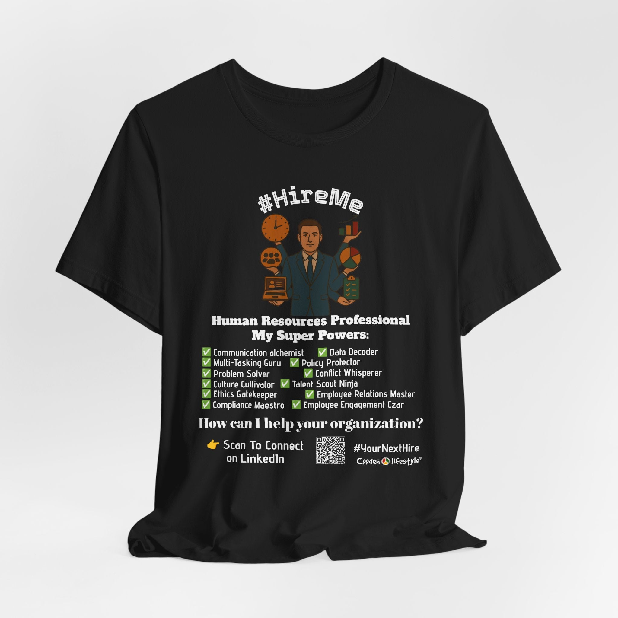 Copy of Short Sleeve Conversation Tee (#HireMe-M)