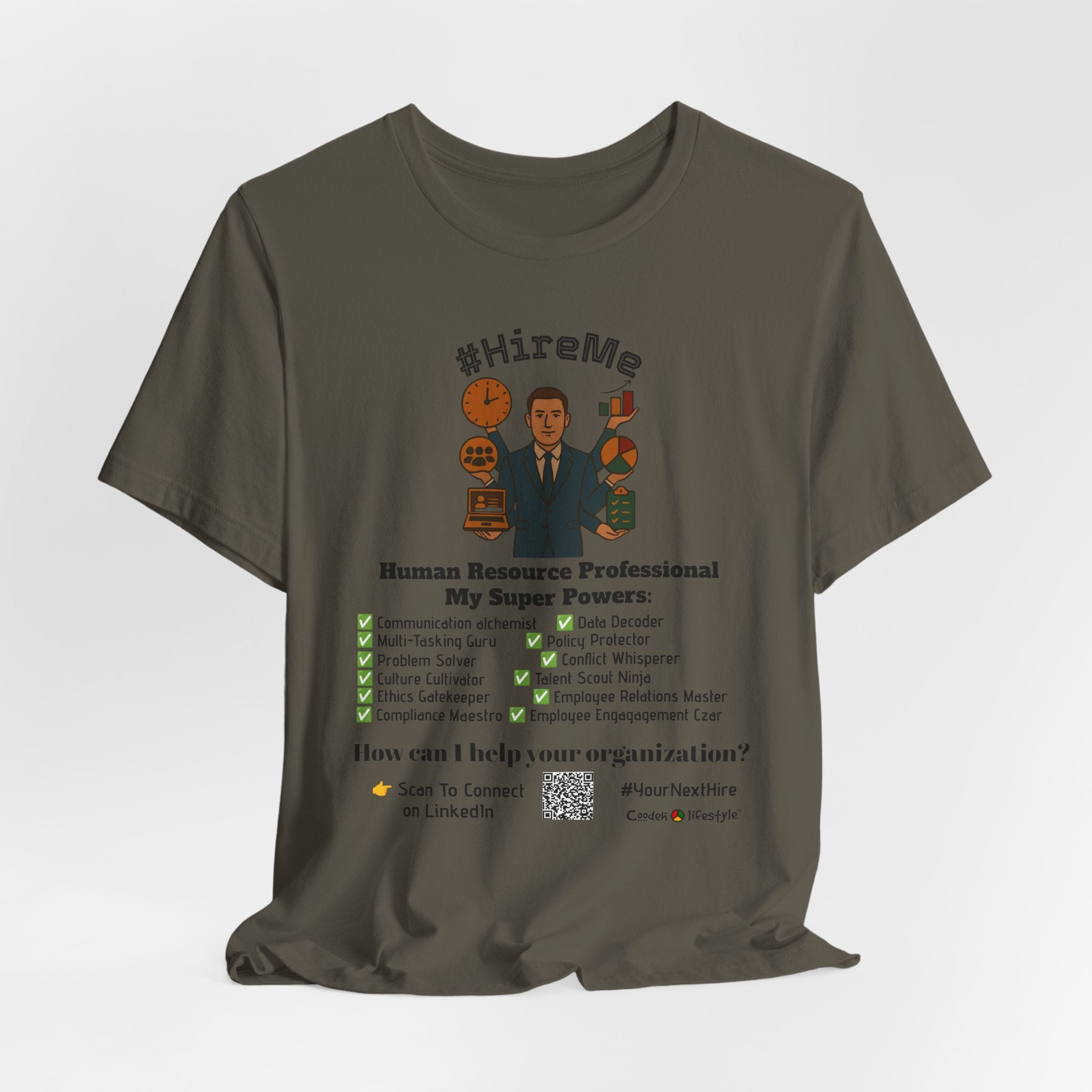 Copy of Short Sleeve Conversation Tee (#HireMe-M)