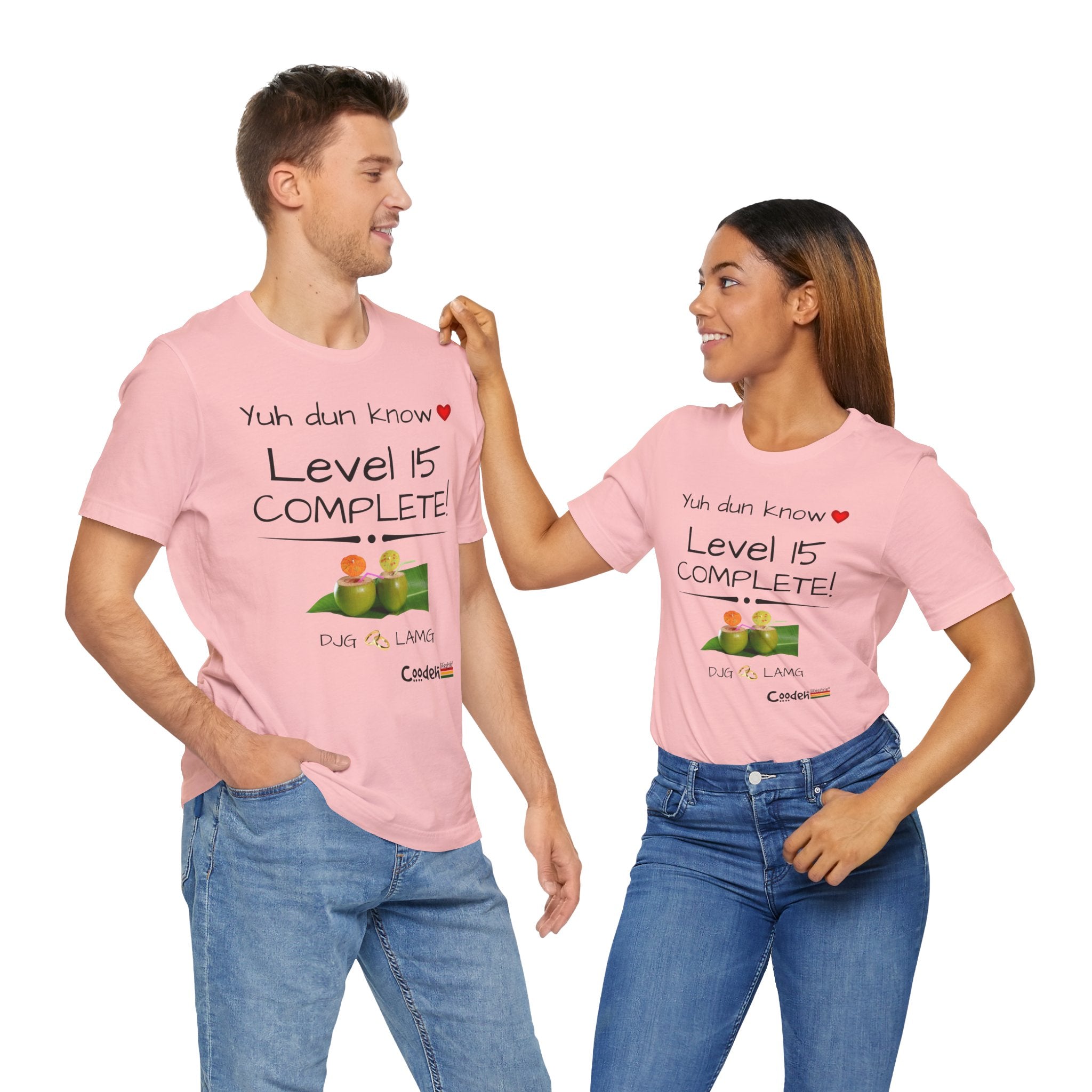 Custom His & Hers Jersey Short Sleeve Tee (Anniv)