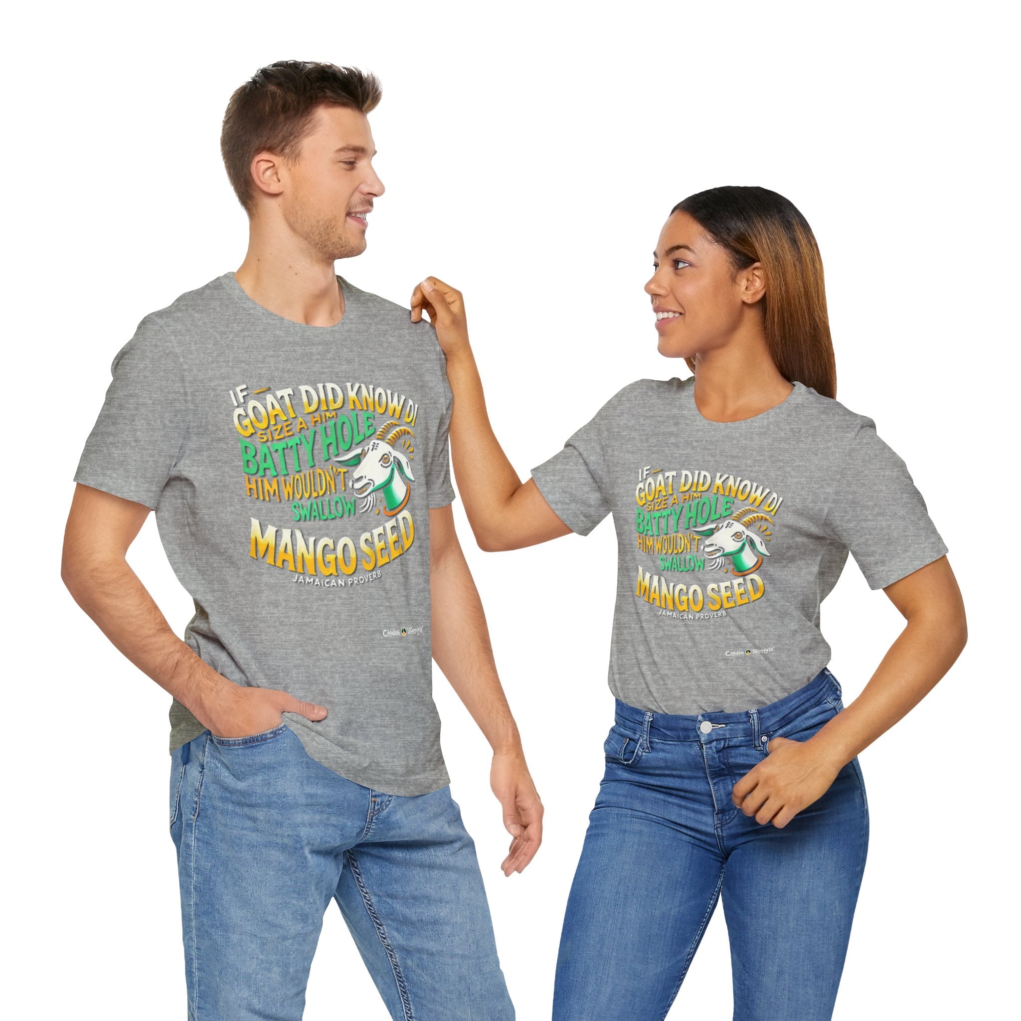 Unisex Jersey Short Sleeve Tee (Goat-Mango)