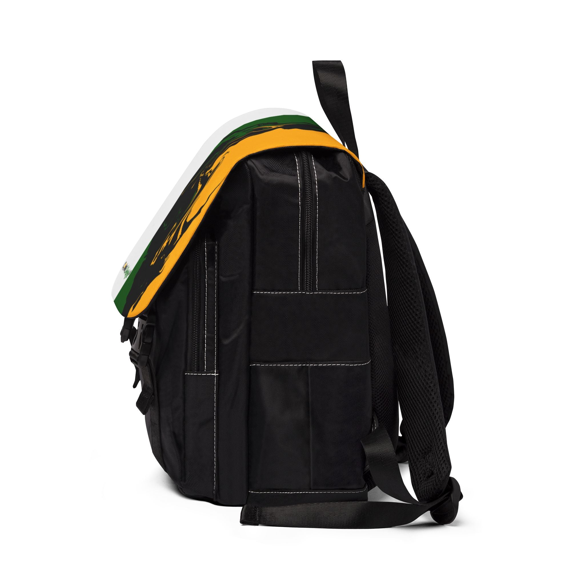 Shoulder Backpack - Jamaican Colors Flap