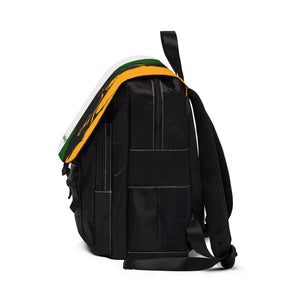 Shoulder Backpack - Jamaican Colors Flap