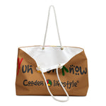 Load image into Gallery viewer, Coodeh Weekender Bag (YuhDunKnow-BRN)
