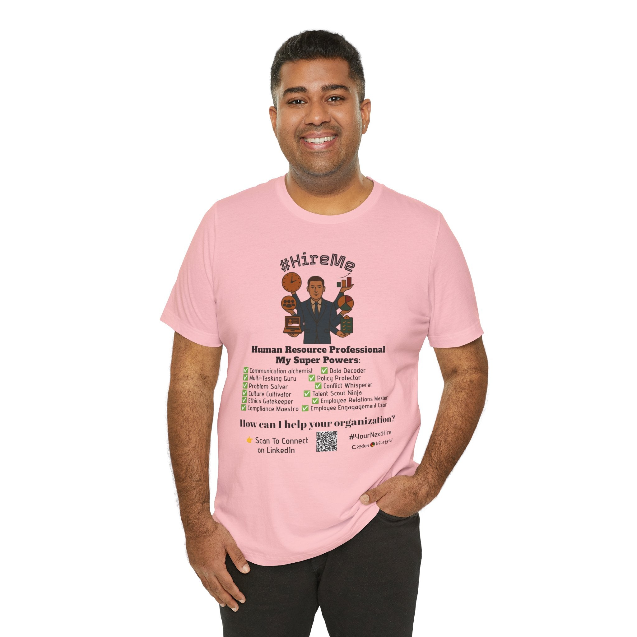 Copy of Short Sleeve Conversation Tee (#HireMe-M)