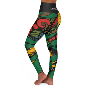 High Waisted Yoga Leggings (Multi-Art2)