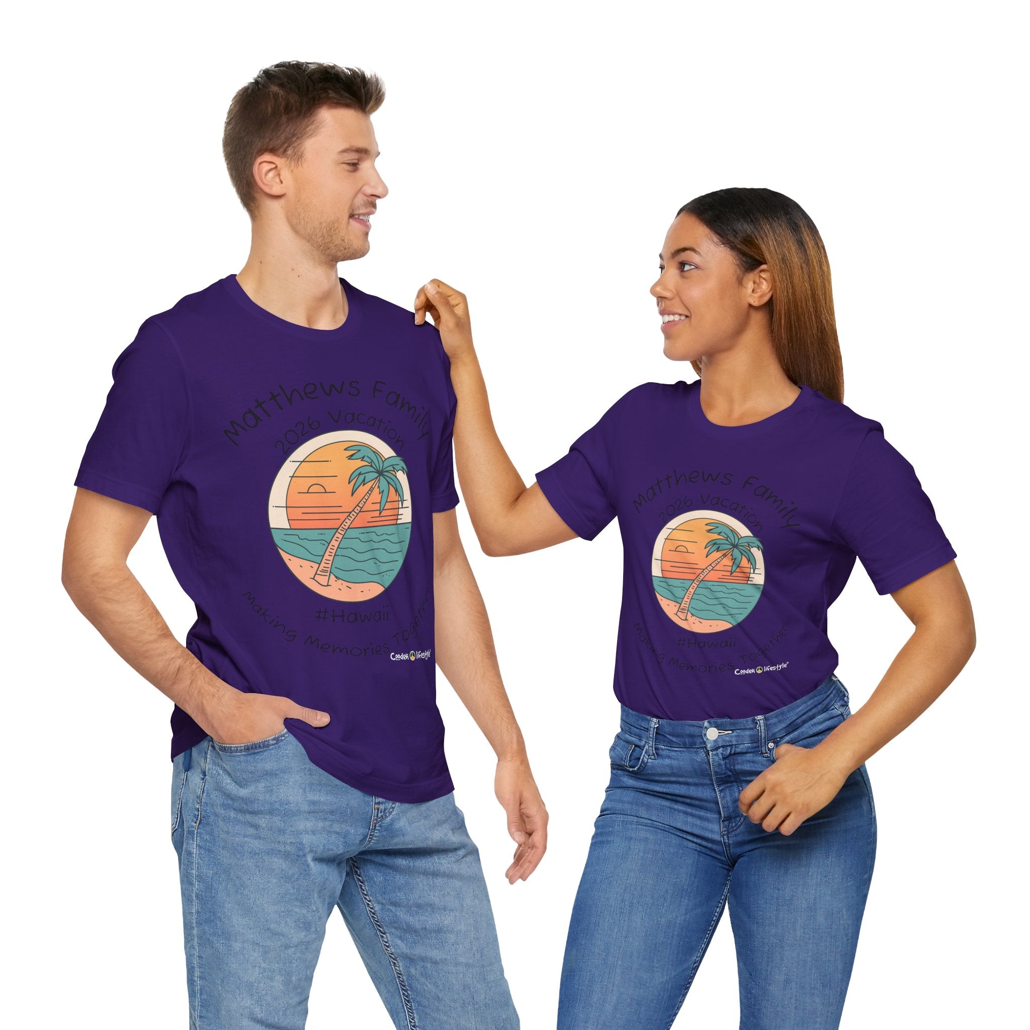Unisex Jersey Short Sleeve Tee (Family Vacation)
