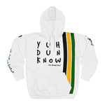 Load image into Gallery viewer, Unisex Pullover Hoodie (YuhDunKnow-WHTJACOL)
