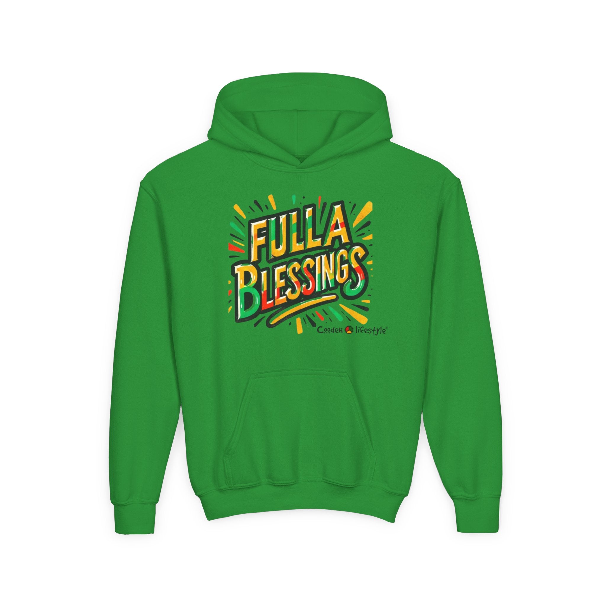 Youth Hooded Sweatshirt (Full-Bless)