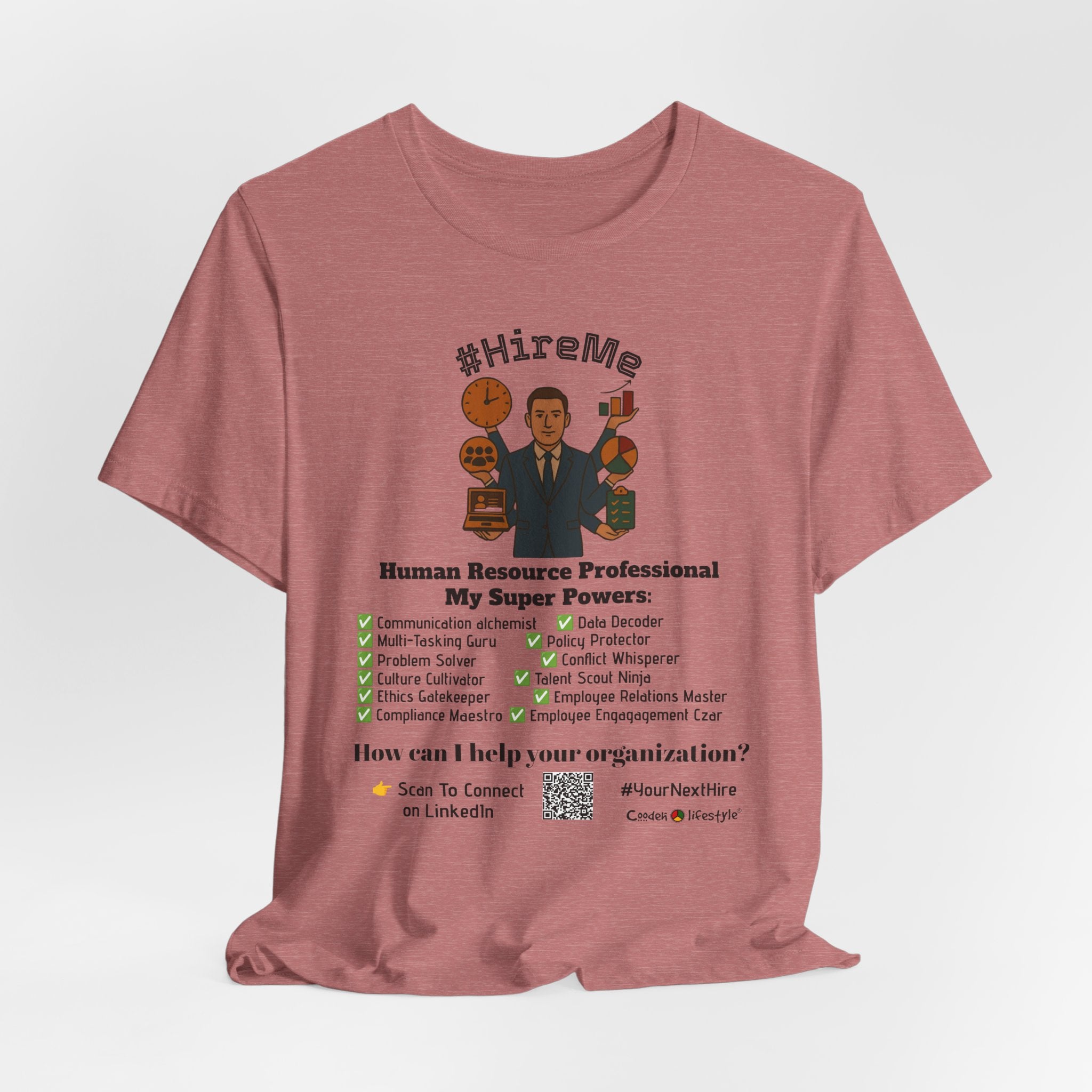 Copy of Short Sleeve Conversation Tee (#HireMe-M)