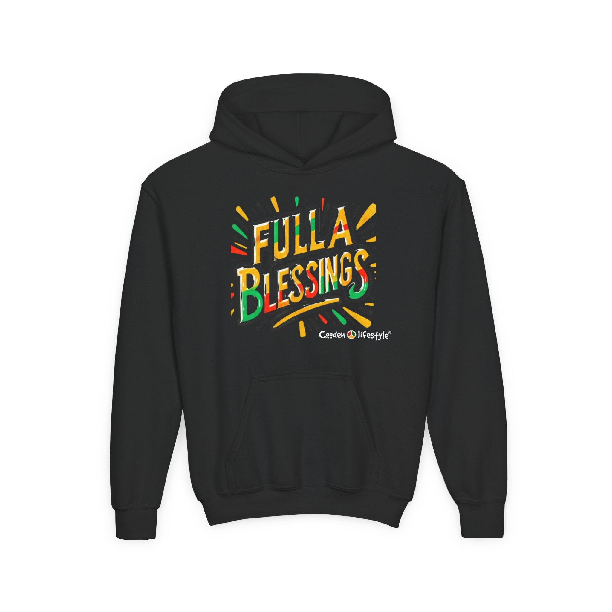 Youth Hooded Sweatshirt (Full-Bless)