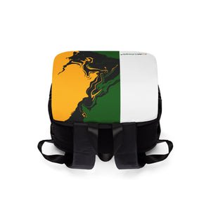 Shoulder Backpack - Jamaican Colors Flap