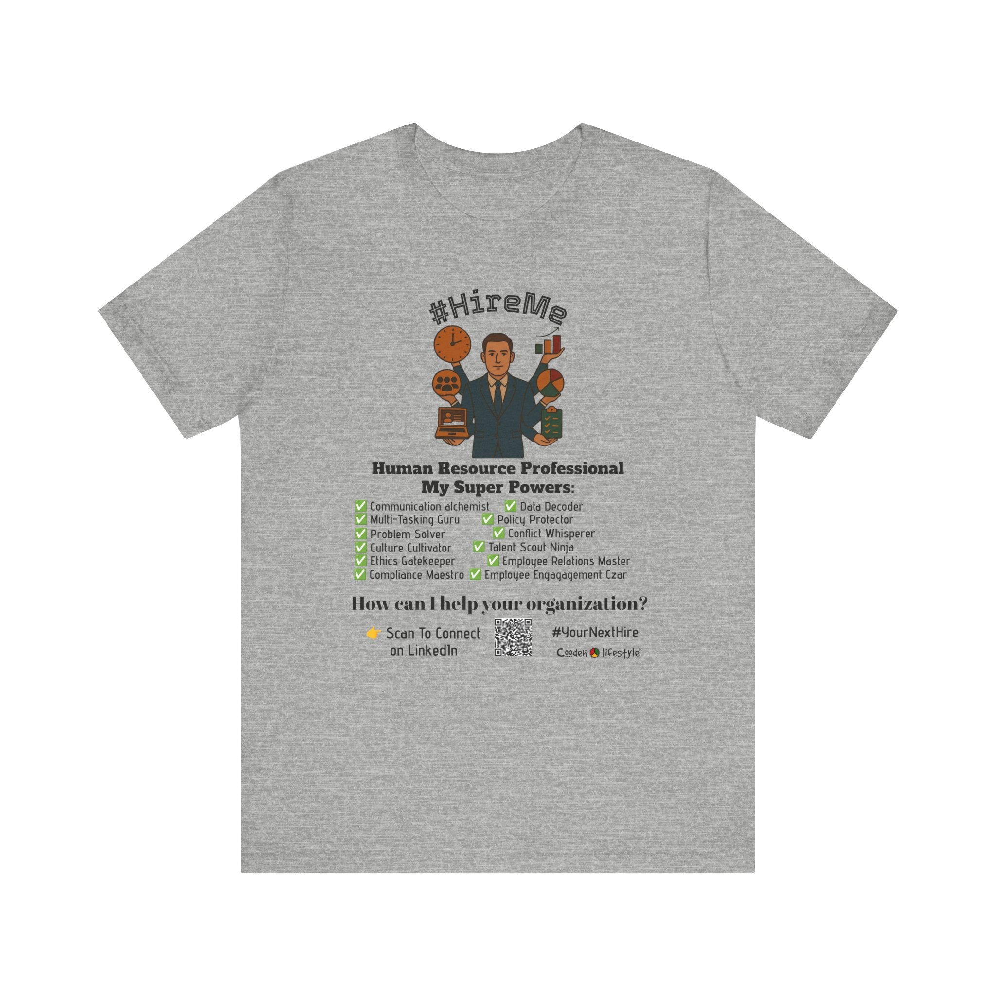 Copy of Short Sleeve Conversation Tee (#HireMe-M)