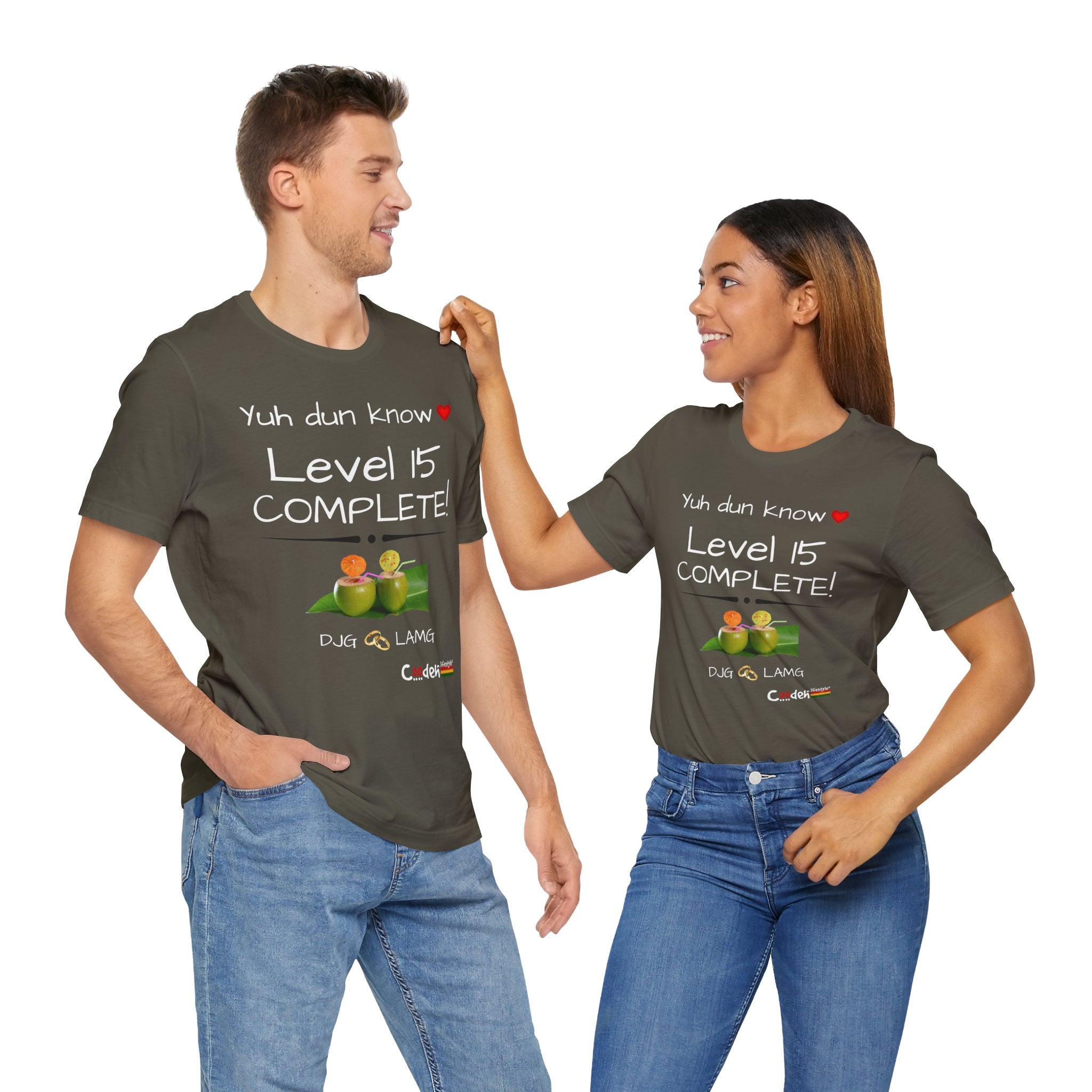 Custom His & Hers Jersey Short Sleeve Tee (Anniv)