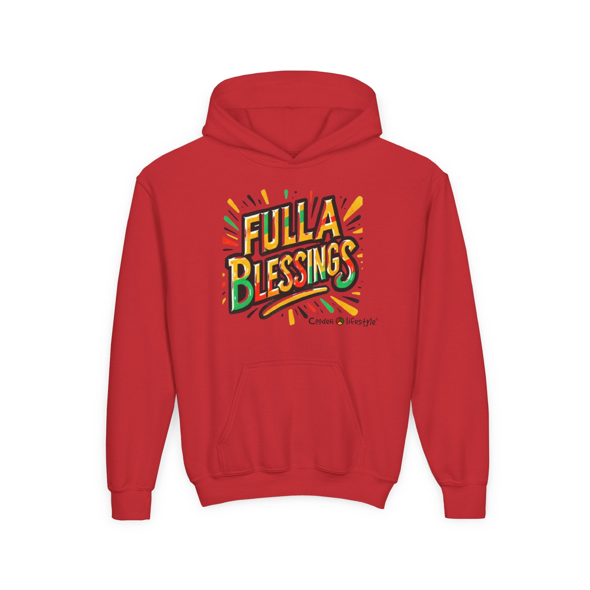 Youth Hooded Sweatshirt (Full-Bless)